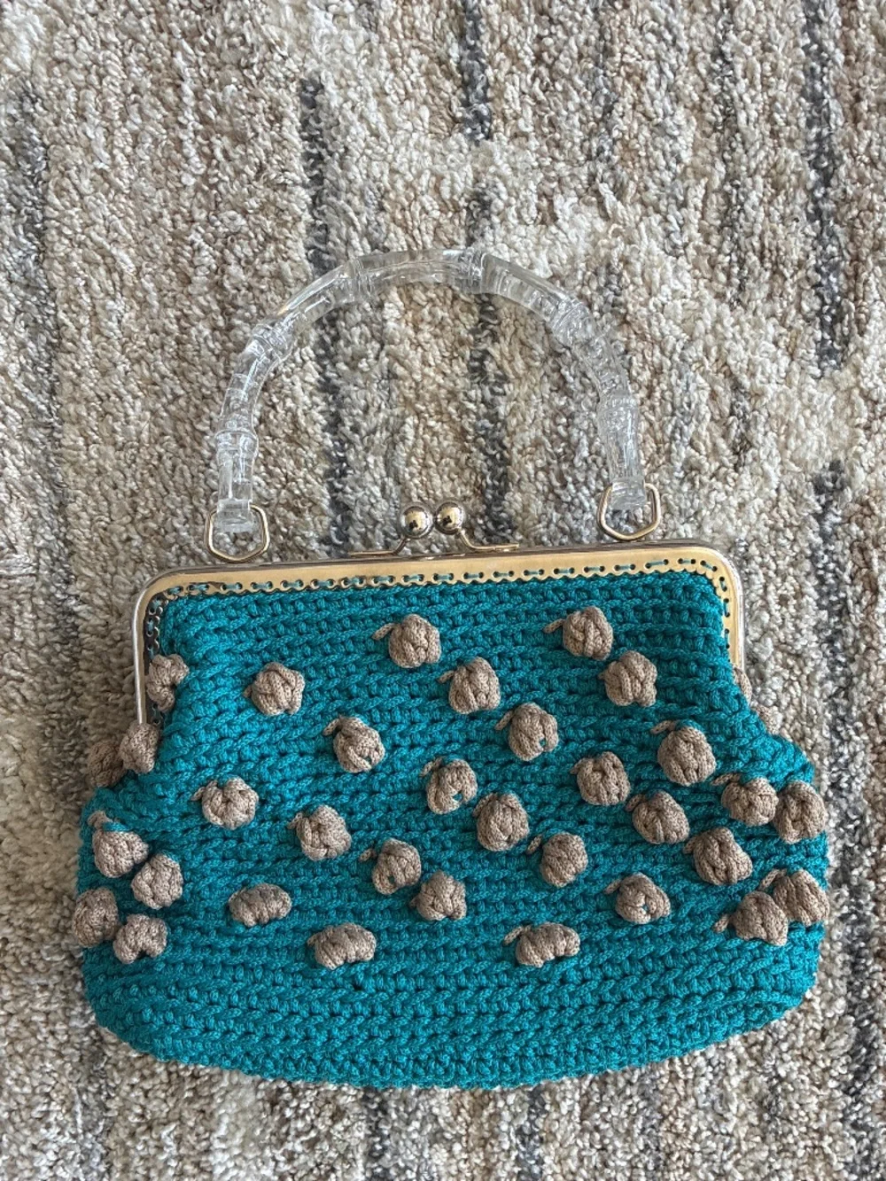 France Green handmade bag